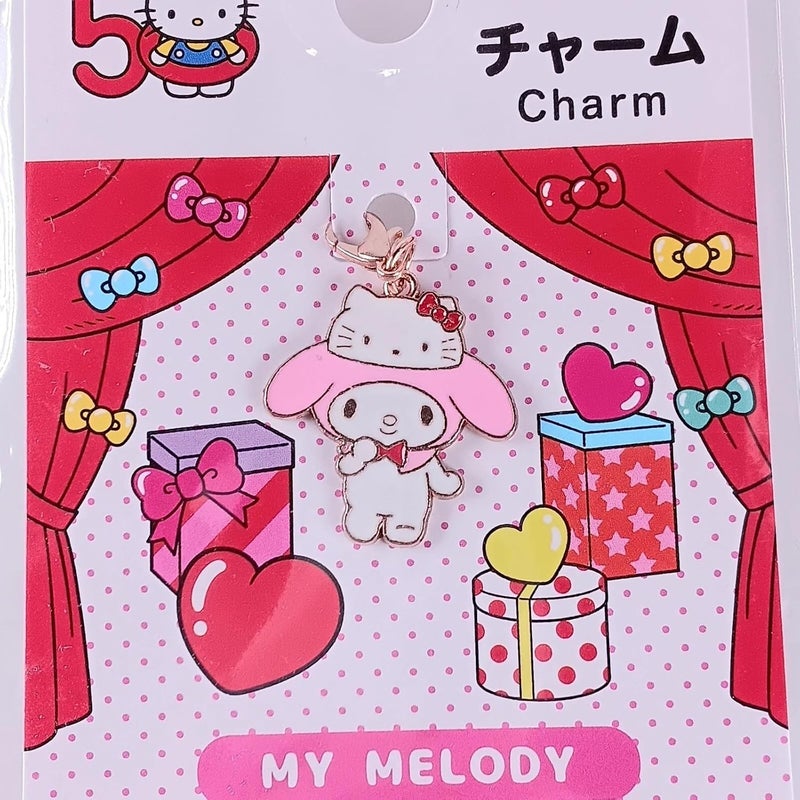 DAISO My Melody Decorative Charm – Multicolor Sanrio Keychain Accessory - Image 5